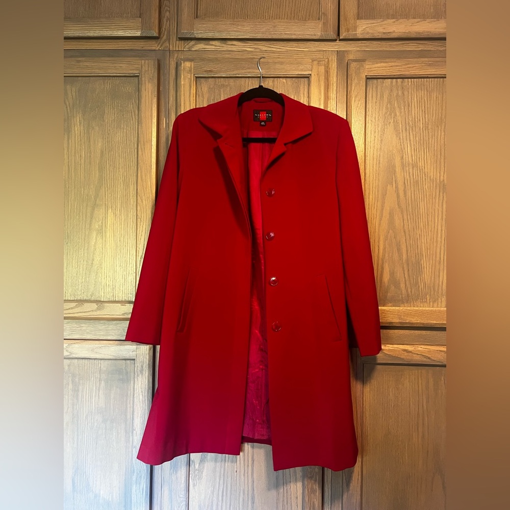 Gallery Petite Vibrant Berry Red Coat